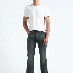 Flying Machine Men Mid Rise Straight Fit Heavy Fade Stretchable Jeans image 3