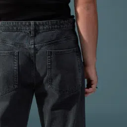 asos design Lightly Washed Wide-Leg Jeans image 5