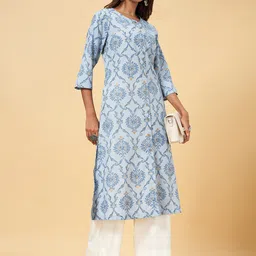 RANGMANCH BY PANTALOONS Ethnic Motifs Printed A-line Kurta image 4