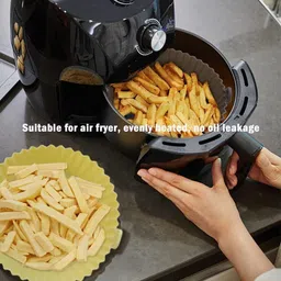 sunpantry Air Fryer Silicone Round Shape Liners Basket Reusable Baking Tray Airfryer Tray image 2