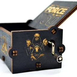 eitheo Wooden Hand Cranked Collectable Engraved Music Box (Star Wars) image 2