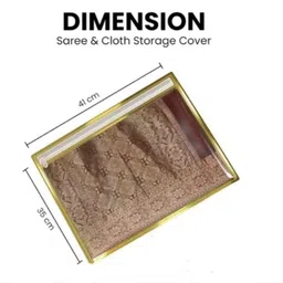 alam enterprises Transparent Cover (Golden 1,6 Pcs) Polyester Laundry Bag image 4