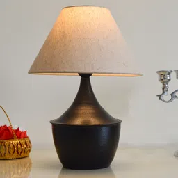 decor city Iron Black Drip Table Lamp with Shade Home Decoration Handcrafted Lamp Jute Table Lamp-picture-16