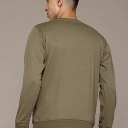 roadster Men Full Sleeve Solid Sweatshirt image 5