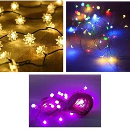 nirvaana 36 LEDs 13 m Multicolor Steady Strip Rice Lights-picture-13