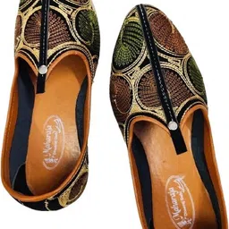 jindal enterprises Men’s Traditional Leather Mojari Shoes – Rajasthani Ethnic Wedding Jutti for Men Jutis For Men-picture-23