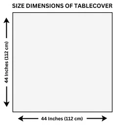 Home Heart Yellow Cotton 4-Seater Table Cover with Patchwork details image 5