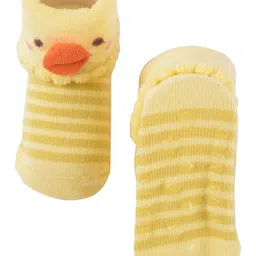 Yellow Bee Infant Boys Patterned Non-Slip Ankle Length Socks image 3