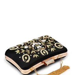 FOR THE BEAUTIFUL YOU Embroidered Box Clutch image 2
