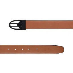 WINSOME DEAL Men Push Pin Closure Textured Formal Belt image 5