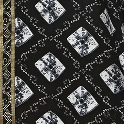KANOODA Bandhani Printed Pure Georgette Bandhani Saree image 2