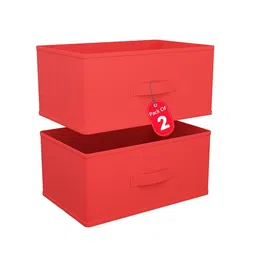 Aura Red 2 Pieces Non-Woven Drawer Storage Organisers 26Ltr-picture-10