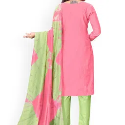 SAINOOR Embroidered Pure Cotton Unstitched Dress Material image 4