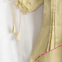 Peekaaboo Kids Girls Regular Sequinned Pure Cotton Kurta with Trousers & With Dupatta image 4