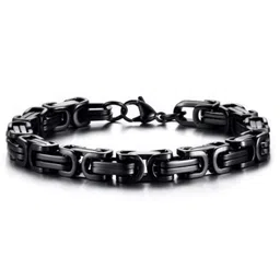 NAKABH Men Stainless Steel Bold Link Bracelet-picture-13
