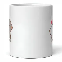 Mr UVD White & Grey Graphic Printed Ceramic Matte Mugs image 5