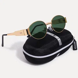 IDOR Unisex Oval Sunglasses with UV Protected Lens IDOR-06-GRN-picture-26