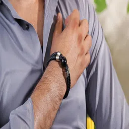 Nirvana Men Onyx Wraparound Bracelet-picture-23