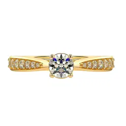 VALANOVA Women 18 Kt Yellow Gold Lab Grown 0.68 CT Diamond Rings 2.25 gm-picture-24
