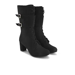 The Roadster Lifestyle Co Women Solid High Top Regular Boots image 3