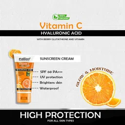 Maliao Vitamin C & Hyaluronic Acid Sunscreen SPF 60+ 100gm image 2