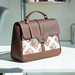 ZOUK Seashell Motif Printed Bucket Satchel-picture-17