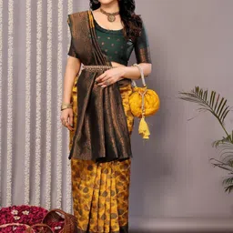 Vastravatika Woven Design Zari Art Silk Kanjeevaram Saree-picture-13