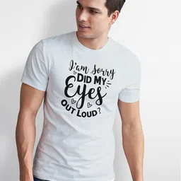 Seekbuylove Men Bio Finish Funny Sarcastic Quote Round Neck Pure Cotton T-shirt image 2