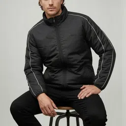 The Roadster Life Co Mock Collar Neck Puffer Jacket-picture-31