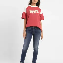 levi's Women's 711 Blue Skinny Fit Mid Rise Jeans image 5