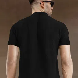 TRIPR Mandarin Collar Short Sleeves Casual T-shirt image 2