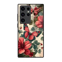 QRIOH Floral Printed Samsung Galaxy S23 Ultra 5G Back Case Mobile Accessories-picture-37