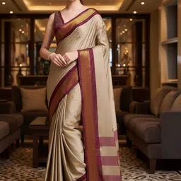 A S CREATION Woven Design Zari Pure Silk Handloom Kanjeevaram Saree image 2