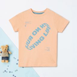max Boys Typography Printed Round Neck Cotton T-shirt-picture-27