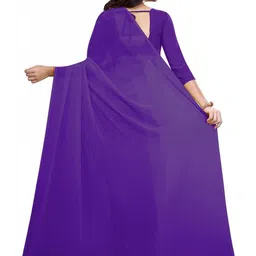 FANCYNINE Poly Georgette Saree image 2