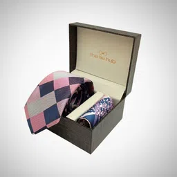 The Tie Hub Men Accessory Gift Set of Necktie with Pocket Square-picture-51