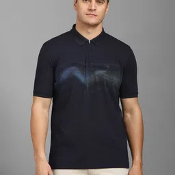 Louis Philippe Men Colourblocked Polo Collar Pockets T-shirt-picture-40