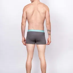 Reebok Pure Cotton Mid Rise Trunk-RTRK01-WBLK image 3