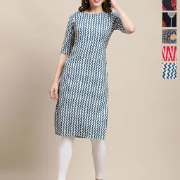 7Threads Women Pack Of 6 Ethnic Motifs Printed Daily Straight Kurtas-picture-18