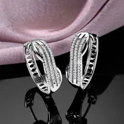 Peora Contemporary Hoop Earrings image 1