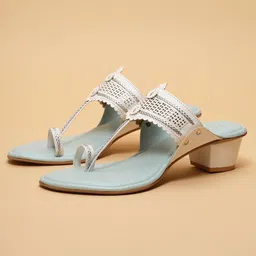 ERIDANI Embellished Ethnic Block Sandals-picture-14