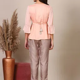 AURELIA Round Neck Sequinned Tunic with Trouser Co-Ords image 5