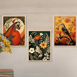 walllane Traditional Wall Art With Frame Home Decor Wall Painting For Living Room Office Bedroom-picture-24