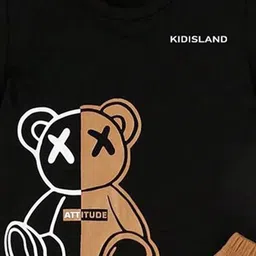 HELPOM Kids Pack Of 2 Printed Short Sleeves T-shirt With Shorts image 5