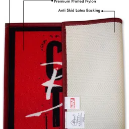 Athom Living 2-Pcs Red & Black Marvel Printed Anti-SkidDoormat image 5