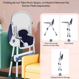 StarAndDaisy Kids Blue 3-In-1 Height Adjustable & Detachable Tray High Chair image 2