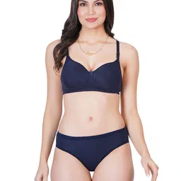 Liigne Pack Of 4 Everyday Padded Bra Pure Cotton Lingerie Sets image 5