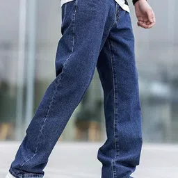 AngelFab Men Relaxed Fit Mid-Rise Stretchable Jeans image 3