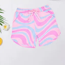 Pantaloons Junior Girls Striped Core M Technology Shorts-image-31