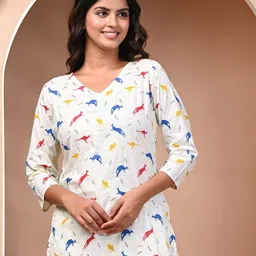 Futra Gabha Printed Night suit image 2